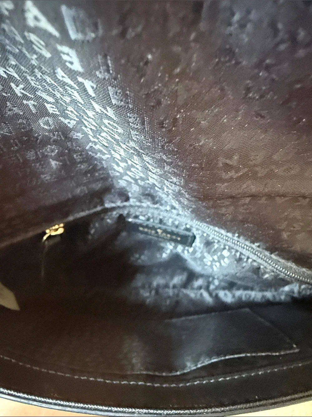 kate spade black leather crossbody with gold hardware